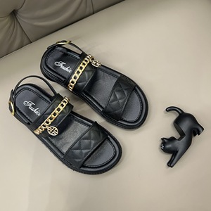 Sandales élégantes pour femmes à bride cheville, mules minimalistes à bout ouvert, en tweed texturé, style chic français - Product Image 6