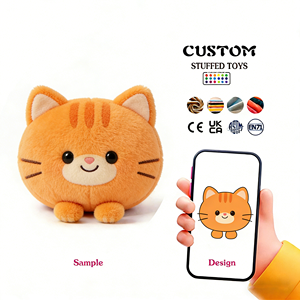 Peluche Gatto Grigio Personalizzato alla Moda, Realizzato con Tecnica di Ricamo e Tessuto Morbido, Bambola di Peluche Esclusiva Personalizzata - Product Image 4