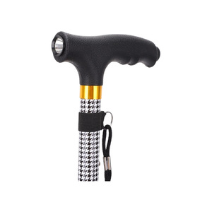 Bastón Plegable de Aleación de Aluminio, 5 Secciones, Ligero, Telescópico, con Diseño Impreso a la Moda, para Personas Mayores, para Senderismo - Product Image 2