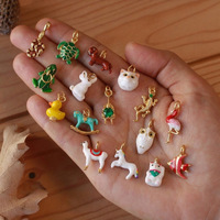 Nouveauté 2026 : Breloque en laiton personnalisable DIY, animaux 3D mignons (chien, canard, licorne, poisson, serpent), pendentif 14K – Créez votre propre design, cadeau idéal