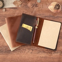 Carnet de voyage en cuir véritable fabriqué en Chine ; Journal vintage rétro fait main original, disponible en stock