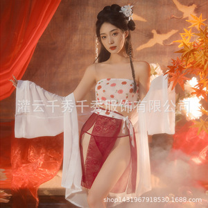 Nuevo conjunto de lencería sexy, estilo Hanfu clásico, faja erótica femenina, estilo antiguo puro y seductor, uniforme, tendencia nacional - Product Image 3