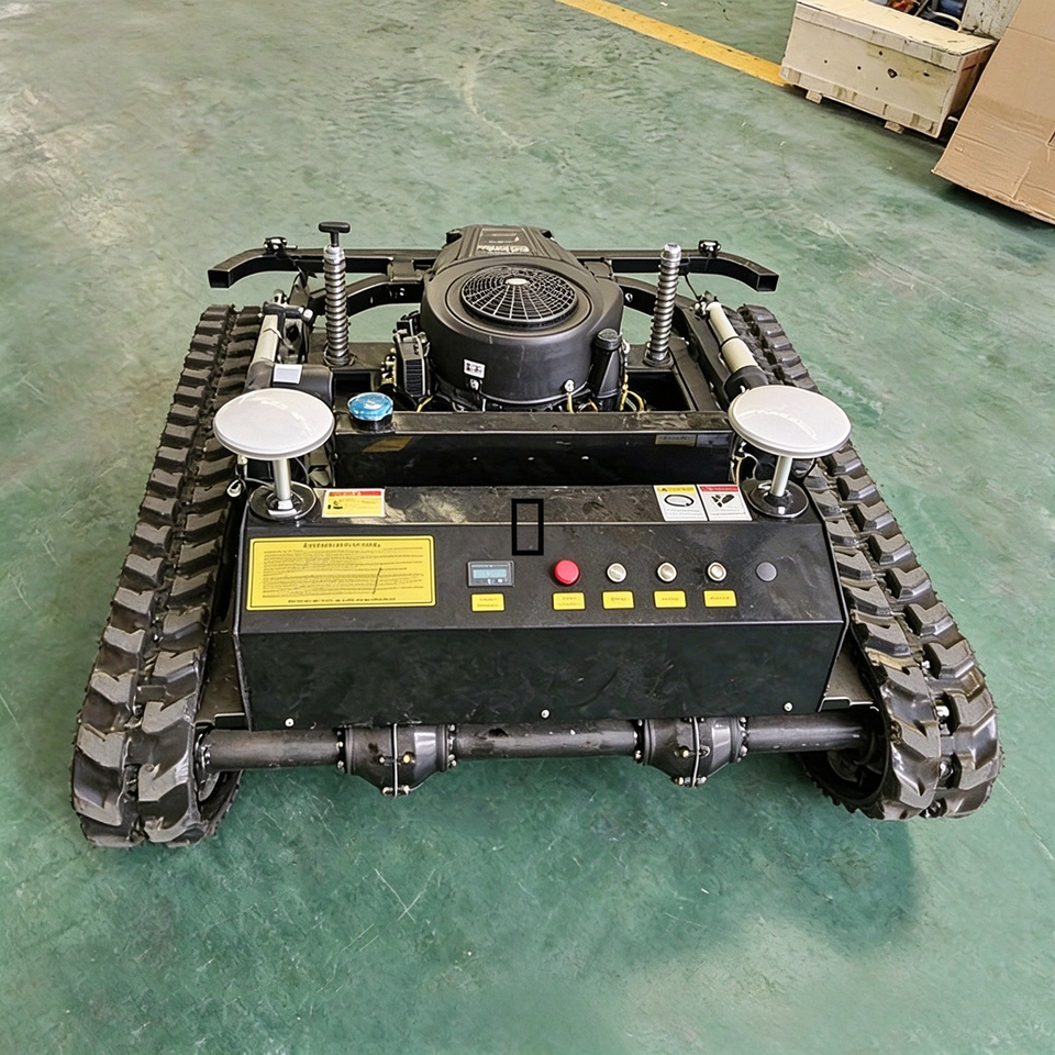 Remote Control Zero Turn Crawler Lawn Mower 80cm Gasoline Engine ...