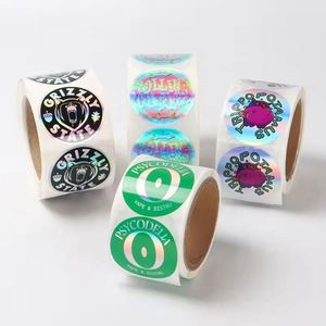 Private Custom Round <b>Stickers</b> Paper Vinyl Adhesive Waterproof <b>Sticker</b> Label Printing <b>logo</b> <b>Sticker</b> Roll - Product Image 6