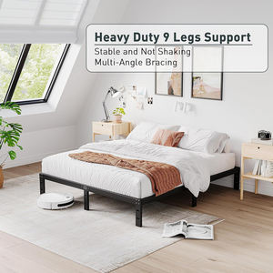 Facile montaggio Design moderno 160x200 <span class=keywords><strong>180x200</strong></span> minimalista re 2 posti ferro metallo doppio telaio <span class=keywords><strong>letto</strong></span> con bulloni - Product Image 4