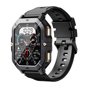 Reloj inteligente deportivo al aire libre C28 1ATM resistente al agua Monitor de ritmo cardíaco banda BT CALL Sports Reloj Inteligente Smartwatch para hombre - Product Image 1