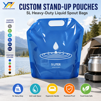Sac Doypack Écologique Recyclable avec Poignée, Pochette en Plastique Résistante aux Déchirures pour l'Emballage de Détergent Liquide