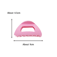Barrette triangulaire souple en silicone brillant de style coréen de 9 cm, barrette à cheveux souple, tressage disponible, plusieurs couleurs unies de designer, OEM