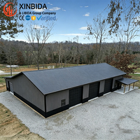 Kits de construction métallique préfabriqués robustes pour entrepôts, ateliers industriels à assemblage rapide pour stockage logistique
