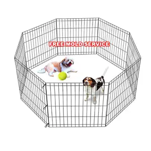 Wholesale Large Metal Iron Foldable Pet Playpen Dog Exercise Pen Dog Fence Panels for Wholesale