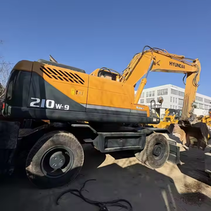 Excavatrice de roue de HYUNDAI 210W-7 210W-9 de bonne condition excavatrice coréenne originale d'occasion de 21 tonnes en stock - Product Image 6