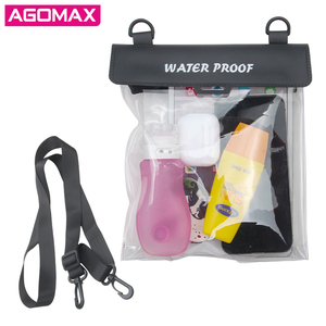 กระเป๋าใส่โทรศัพท์กันน้ำขนาดใหญ่แบบใส  ความจุเยอะ  มาตรฐาน IPX8  วัสดุ PVC สำหรับกิจกรรมกลางแจ้งและชายหาด - Product Image 5