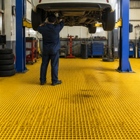 Grille de sol en fibre de verre pour lavage de voitures, 25 mm, en PRV, auto-drainante, perméable, résistante à la corrosion, panneau de charge robuste – Fournisseur