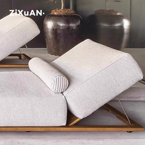 Transat de piscine en teck, mobilier de patio, chaise longue de jardin, chaise longue moderne pour hôtel, balcon extérieur, piscine, restaurant, chaises longues rustiques de plage - Product Image 3
