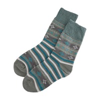 Chaussettes en coton et élasthanne rayées respirantes tricotées pour le printemps, douces et confortables pour un usage quotidien, motif jacquard cerf de Noël pour femme