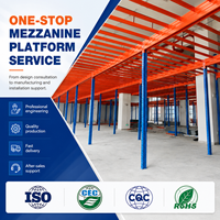Plateforme de stockage en acier sur mesure pour entrepôt, solution de plateforme multi-niveaux robuste