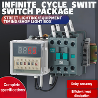 Interruptor de Relé Temporizador Digital Inteligente LED Programable con Base de Enchufe Mini, 20A AC 220V 380V, Temporizador de Ciclo Repetitivo