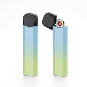 ไฟแช็คอิเล็กทรอนิกส์แบบไร้เปลวไฟ ชาร์จผ่าน USB พร้อมระบบป้องกันลมด้วยพลาสม่าอาร์ค ดีไซน์โลหะบางเฉียบสำหรับจุดบุหรี่ - Product Image 5