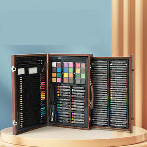 Juego <span class=keywords><strong>de</strong></span> papelería escolar <span class=keywords><strong>al</strong></span> por <span class=keywords><strong>mayor</strong></span>, juego <span class=keywords><strong>de</strong></span> pinceles <span class=keywords><strong>de</strong></span> 140 Uds., caja <span class=keywords><strong>de</strong></span> regalo <span class=keywords><strong>de</strong></span> madera para niños, crayones <span class=keywords><strong>de</strong></span> pintura artística para niños, pinceles <span class=keywords><strong>de</strong></span> acuarela - Product Image 4