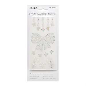 Adesivi con strass brillanti ILAN 39007-1 per decorazioni nail art - Product Image 1