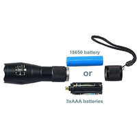 Mini alliage d'aluminium randonnée d'urgence Camping escalade course lampe de poche LED rechargeable