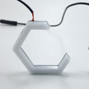 Anillos LED Hexagonales <span class=keywords><strong>Halo</strong></span> Angel Eyes Switchback para Faros Delanteros DRL Retrofit 70 80 86 90mm - Product Image 2