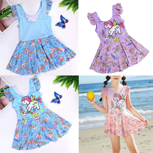 Vente en gros 2025 Maillot de bain sirènes <span class=keywords><strong>une</strong></span> pièce de créateur pour enfants Maillots de bain brillants avec impression de logo personnalisé pour filles - Product Image 5