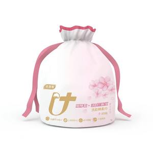 Confezione da 80 Pezzi di Salviette Facciali Monouso in Cotone con Design Sakura, Extra Spesse, Texture 3D Perlata, Uso Asciutto e Bagnato - Product Image 1