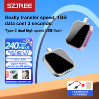 Meilleur vendeur OTG Type C clés USB clé USB 64GB 128GB 256GB disque Flash OTG clé USB pour IOS Android Harmony Phone