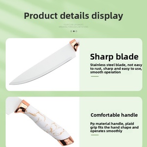 Premium 7pcs Kitchen <b>Knife</b> <b>Set</b> Stainless Steel Chef <b>Knives</b> Kitchen Accessories Scissors Ultra <b>Sharp</b> Kitchen <b>Knife</b> with Block - Product Image 6