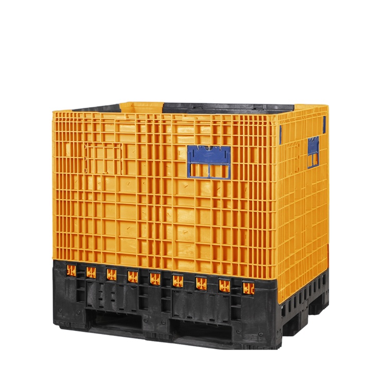 1200X1000X1200mm Stackable Foldable Workshop Factories Transport Use Solid Box Custom Plastic Pallet Box