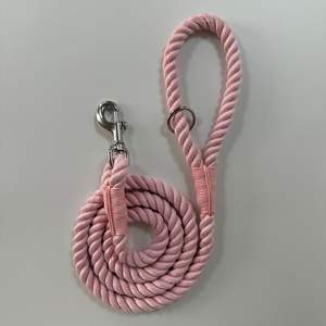 Correa de perro de algodón y poliéster con patrón sólido procesado personalizado para perros medianos a grandes con decoración de cinta elegante - Product Image 4