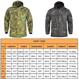 Vente en gros M65 vestes tactiques de camouflage pour hommes imperméable <span class=keywords><strong>pilote</strong></span> de vol <span class=keywords><strong>chasse</strong></span> coupe-vent manteaux à capuche multi-poches toile - Product Image 3