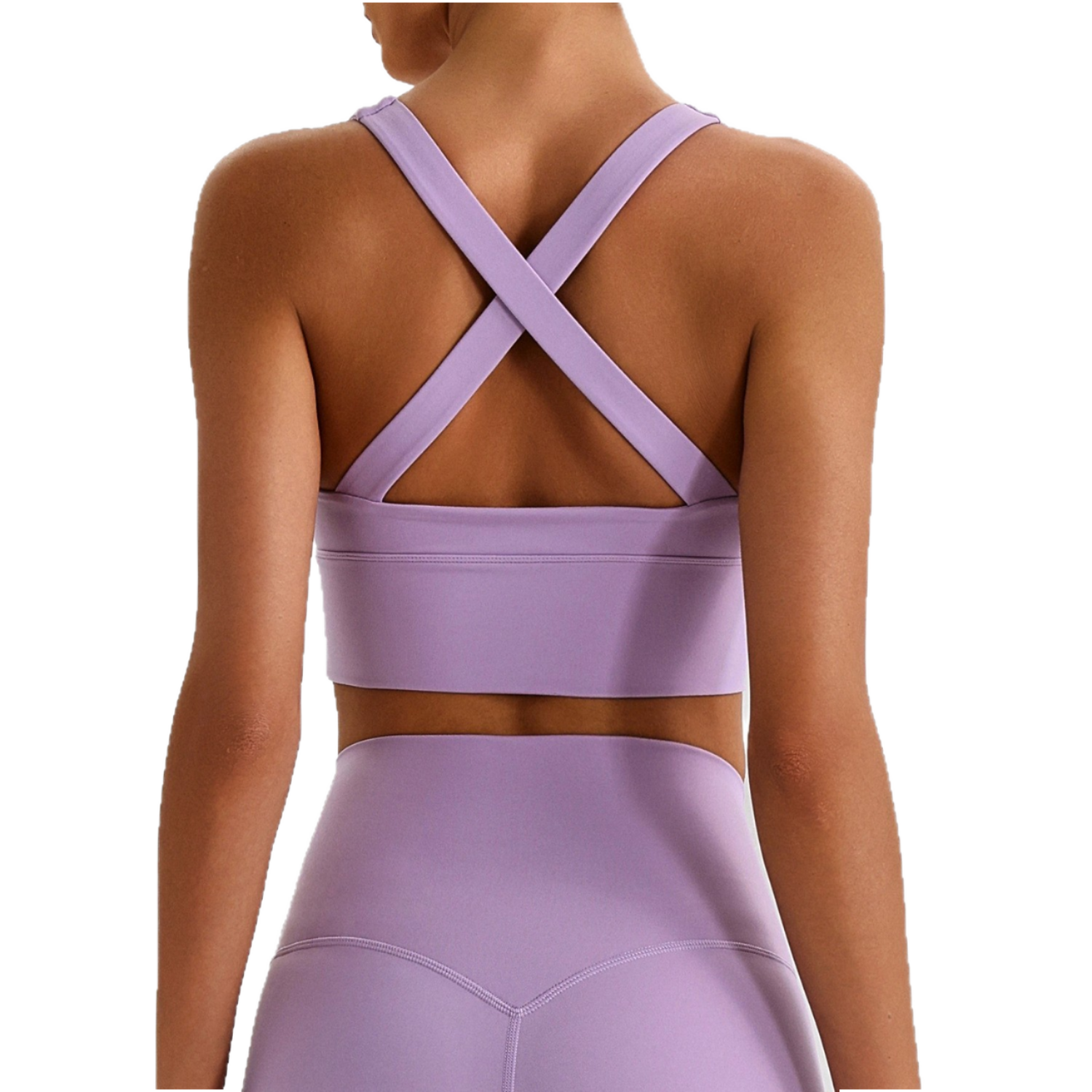 Workout Tank Top Cross Back Athletic Yoga Stretchy Pilates Breathable Active Sweat-Wicking Cropped Top Running Sports Quick Dry