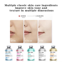 Ampoule Aqua Solution Sérum à l'acide hyaluronique Sérum tonifiant stimulant le renouvellement de la peau Cocktail de sérum HA/Péptide de cuivre/Xylitol/Astaxanthine B