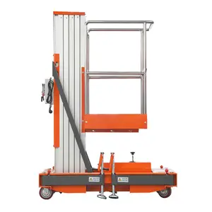 Qiyun different lifting height and loading capacity one mast aluminum alloy elevator platform for small size spaces