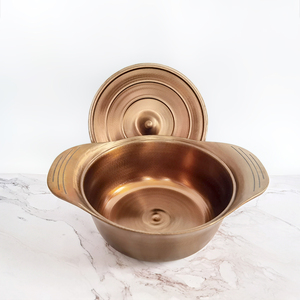 Pentola in casseruola per forno olandese in ghisa completamente lucida, - Product Image 4