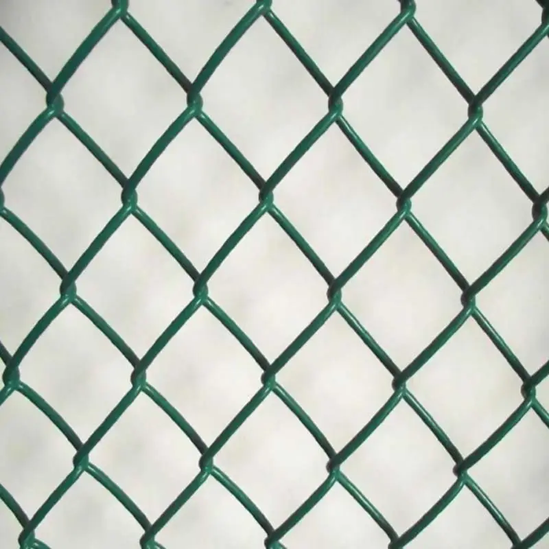 Yuchen Cheap outdoor modern building materials chain link fence high quality galvanized PVC coated post and wire fence