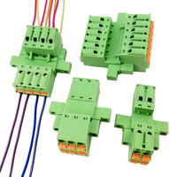 Kit complet mâle-femelle à double bride traversante de 5,08 mm et connecteur à ressort double rangée pour raccordement sans soudure en ligne, directement de l'usine