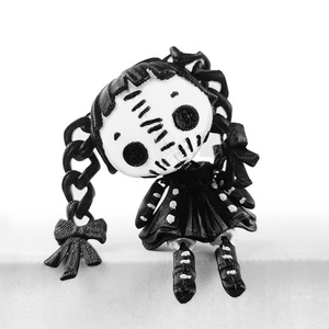 Muñeca de Terror Alice, Impresa en 3D, de Resina, Articulada, con Doble Cola de Caballo, Chica Demonio, Linda, Decorativa, Regalo para Halloween y San Valentín - Product Image 5