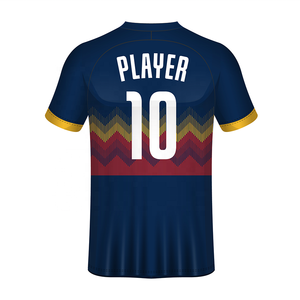 Kit completo da <span class=keywords><strong>calcio</strong></span> con stampa blu Navy con maglia da <span class=keywords><strong>calcio</strong></span> in stile retrò - Product Image 2