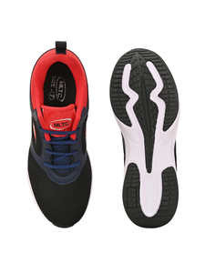 รองเท้ากีฬาหนังสีแดงดำ น้ำหนักเบา ระบายอากาศได้ดี รองเท้าวิ่งกันลื่น สวมใส่สบาย เหมาะสำหรับการฝึกซ้อมประจำวัน รองเท้าคริกเก็ต - Product Image 6