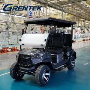 รถกอล์ฟไฟฟ้าลิเธียม GRENTEK รุ่นหรู 4 ที่นั่ง 72V พร้อมมอเตอร์ 5000W ระยะทางวิ่ง 90 กม. ปรับแต่งได้สำหรับการล่าสัตว์และการใช้งานบนถนนที่ไม่เป็นทางหลวง - Product Image 4