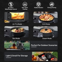Appareil de cuisine domestique intelligent de dernier style à haute efficacité tout en un Mini cuisinière Combo Portable Barbecue Grill Air Fryer