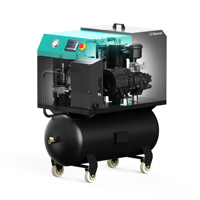 Mini compresseur d'air 4KW 5,5 HP tout-en-un avec réservoir d'air de 100L 220V 50HZ Compresseur d'air à vis portable Compresseur industriel