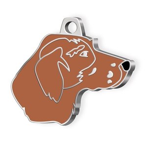 <b>Dog</b> <b>Tag</b> Pointer Brown Enamel Pet <b>ID</b> Charm <b>For</b> <b>Dogs</b> - Product Image 1