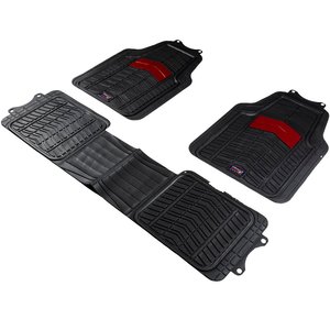 Juego de alfombrillas de PVC para Furgoni 3 piezas 005 negro/rojo - Product Image 2