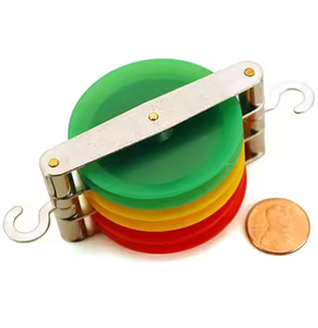 Gelsonlab HSPD-035C Haute qualité Petit Plastique Triple <span class=keywords><strong>Tandem</strong></span> <span class=keywords><strong>Poulie</strong></span> pour d'expérimentation Physique - Product Image 5