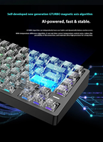 Clavier de jeu mécanique Mars 75 Pro 75% à axe magnétique en alliage d'aluminium CNC USB-C Hot-Swap RGB résistant aux déversements
