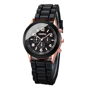 Orologio di <span class=keywords><strong>moda</strong></span> da <span class=keywords><strong>donna</strong></span> semplice Versatile decorativo in Silicone al quarzo 5 pz/set Set di <span class=keywords><strong>orologi</strong></span> da regalo da regalo - Product Image 4